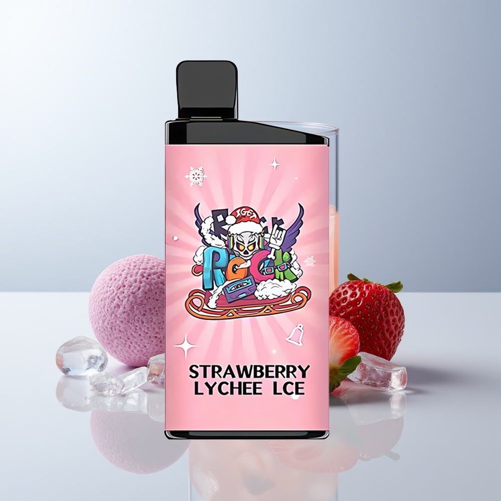IGET Bar 3500 Puffs Aardbei Lychee IJs 1400 mAh 1.2 Ohm
