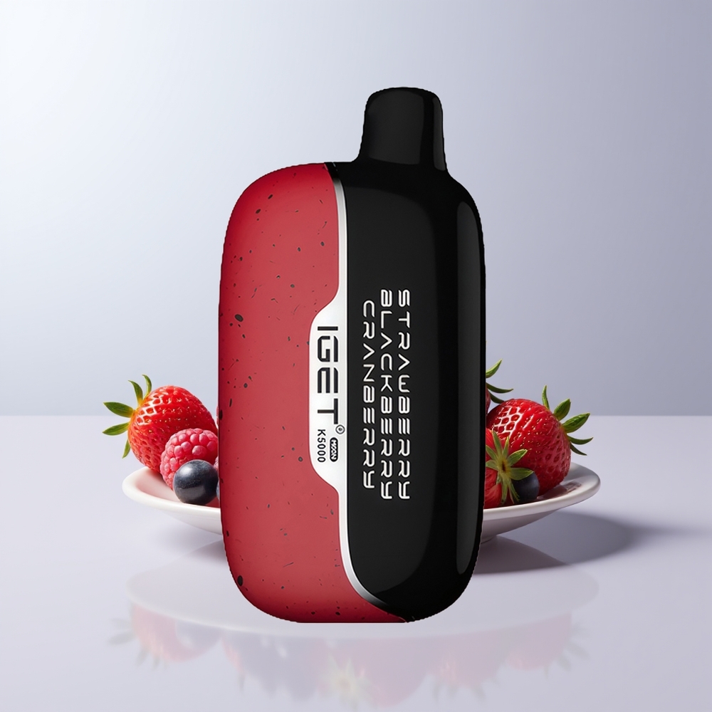 IGET Moon K5000 Puffs Aardbei Braam Veenbes PC Mesh 1.35 Ohm