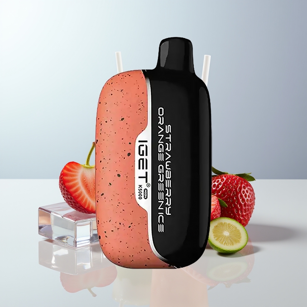IGET Moon K5000 Puffs Aardbei Sinaasappel Groen IJs Mesh Coil PC