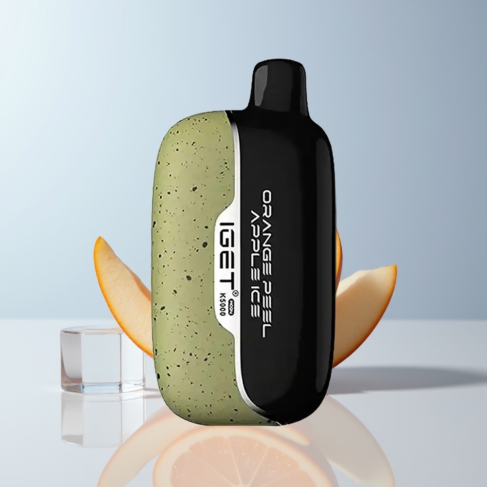 IGET Moon K5000 Puffs Oranjeschil Appel IJs 81.5g Mesh Coil