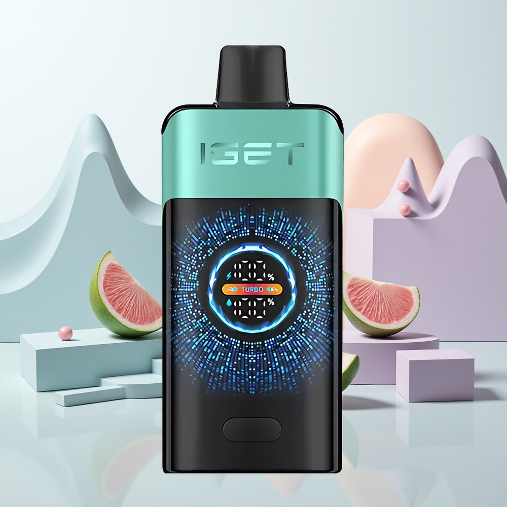 IGET ONE 12000 Puffs Bergbron Munt IJs Grote Gebogen Kleurenscherm 2700 mAh