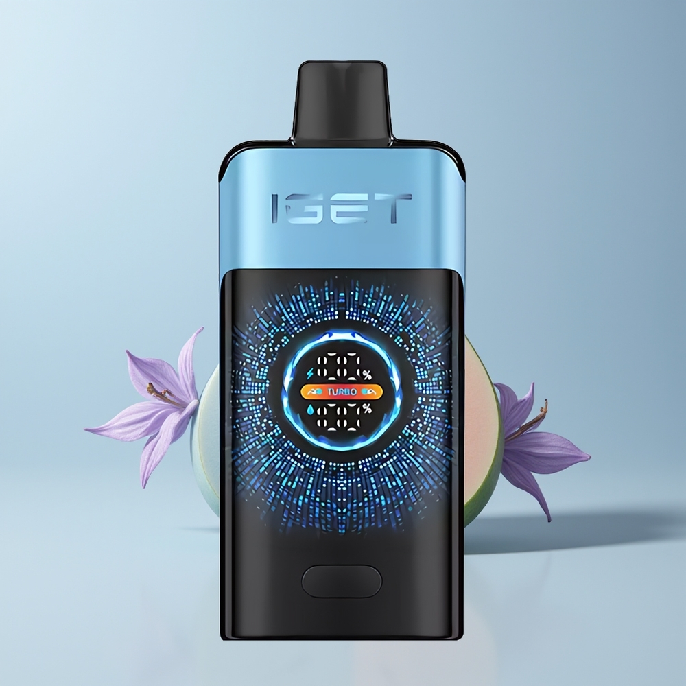 IGET ONE 12000 Puffs Blauw Monster Grote Gebogen Kleurenscherm 2700 mAh