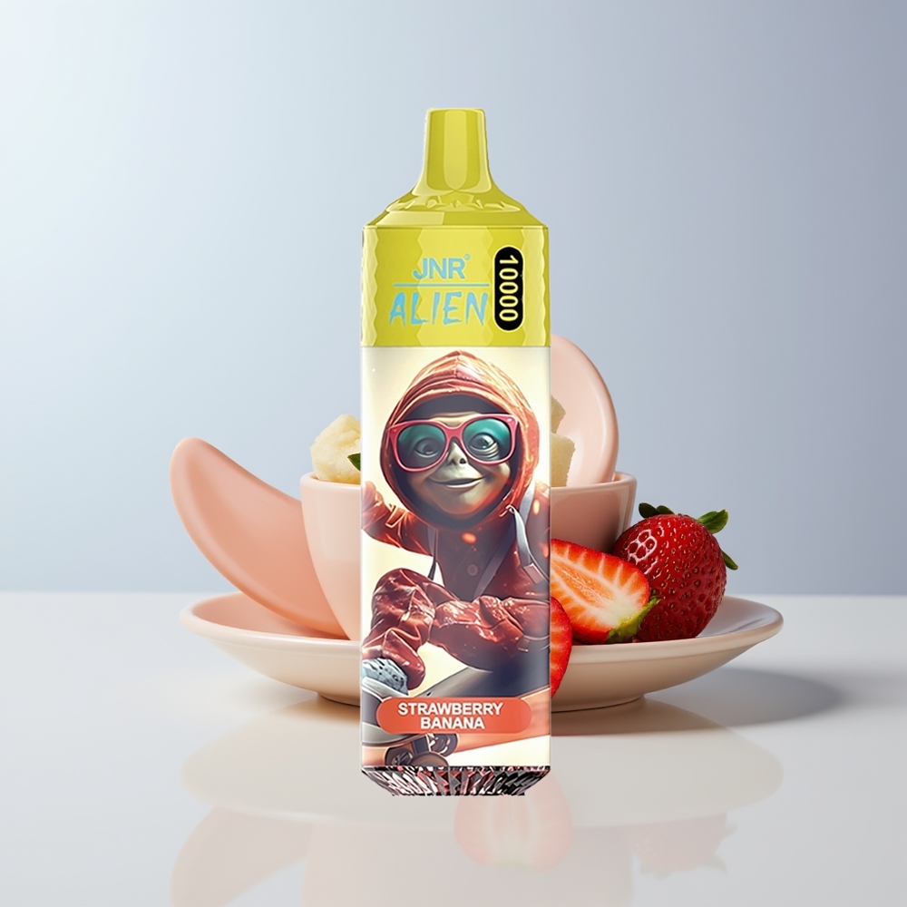 JNR Alien 10000 Puffs Aardbei Banaan 850mAh Mesh Coil
