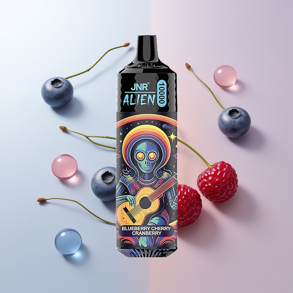 JNR Alien 10000 Puffs Blauwe Bes Kers Veenbes Mesh Coil Type-C
