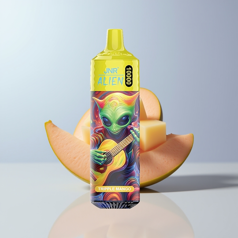JNR Alien 10000 Puffs Driedubbele Mango met Mesh Coil en LED-verlichting