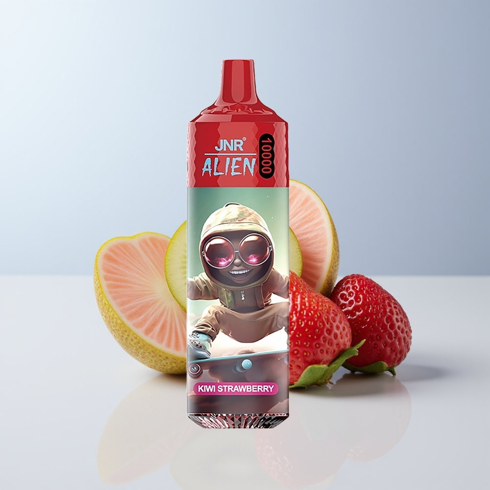JNR Alien 10000 Puffs Kiwi Aardbei 850mAh Mesh Coil