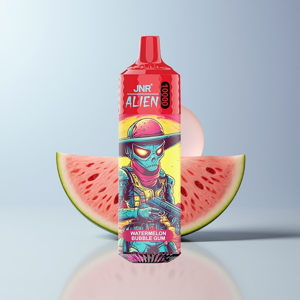 JNR Alien 10000 Puffs Watermeloen Bubble Gum 850mAh RGB