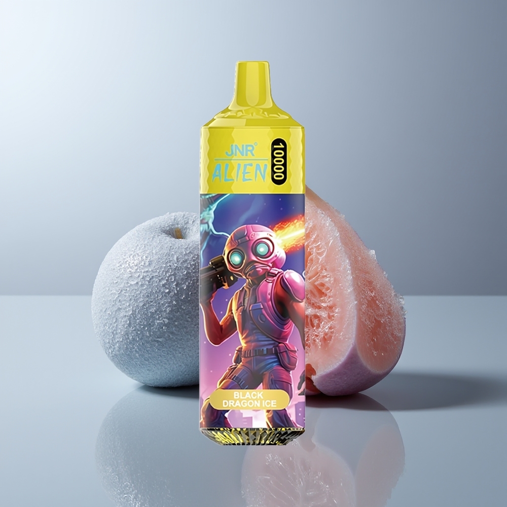 JNR Alien 10000 Puffs Zwarte Draak IJs Mesh Coil Type-C