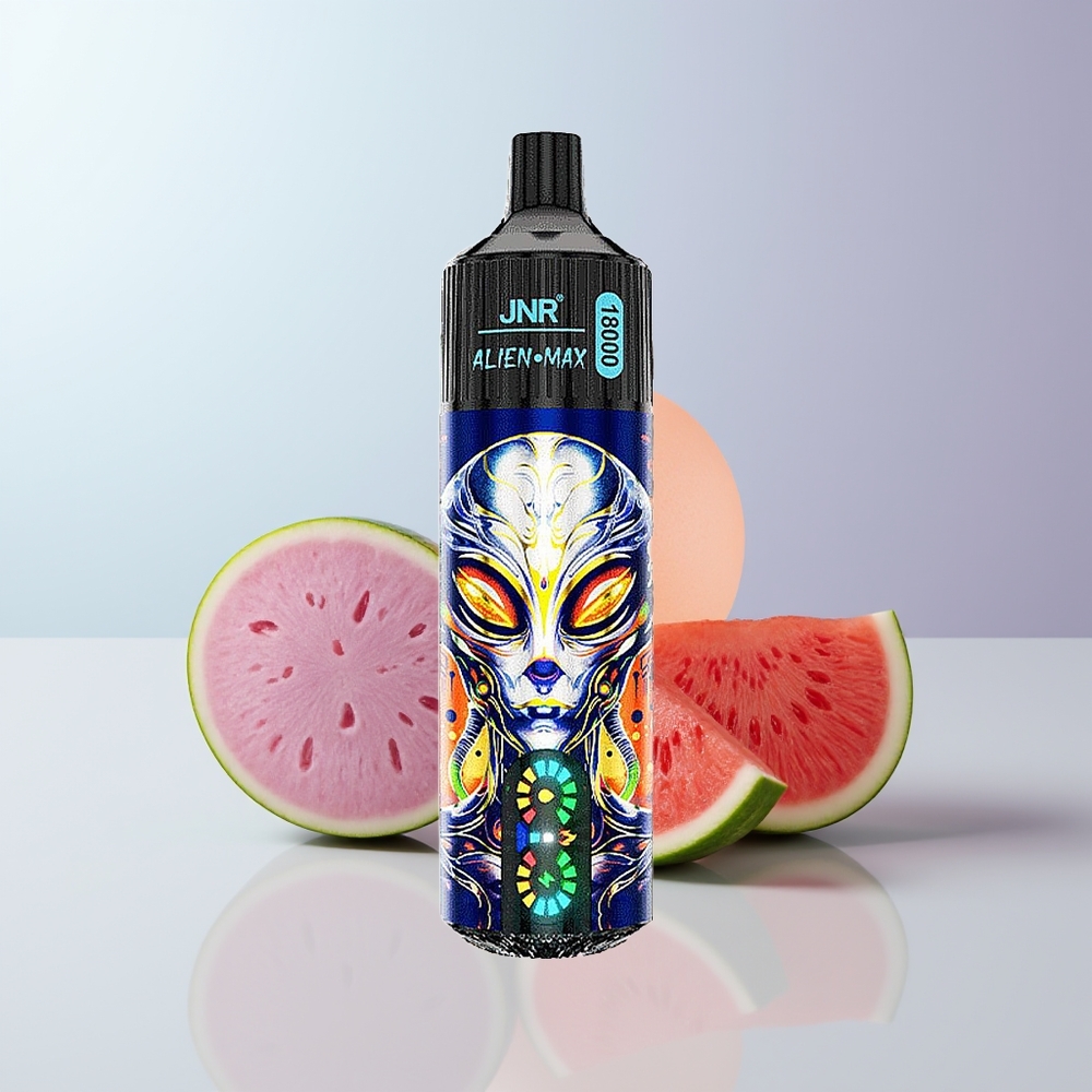 JNR Alien Max 18000 Puffs Aardbei Watermelon Bubblegum Dual Mesh & Type-C