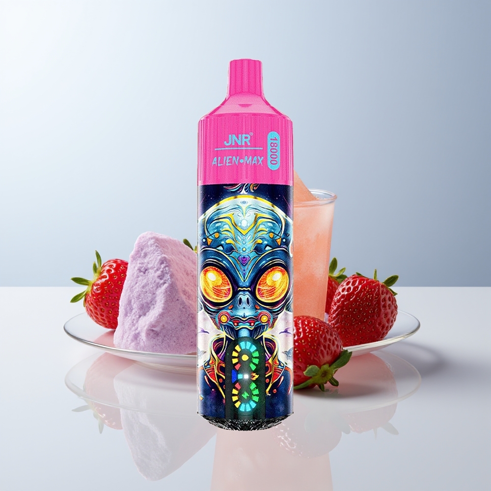 JNR Alien Max 18000 Puffs Aardbeienijs Dual Mesh & 28ml