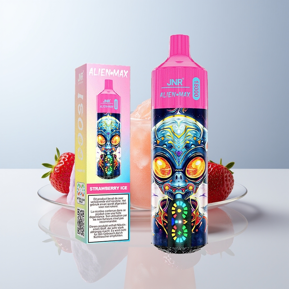JNR Alien Max 18000 Puffs Aardbeienijs Dual Mesh & 28ml