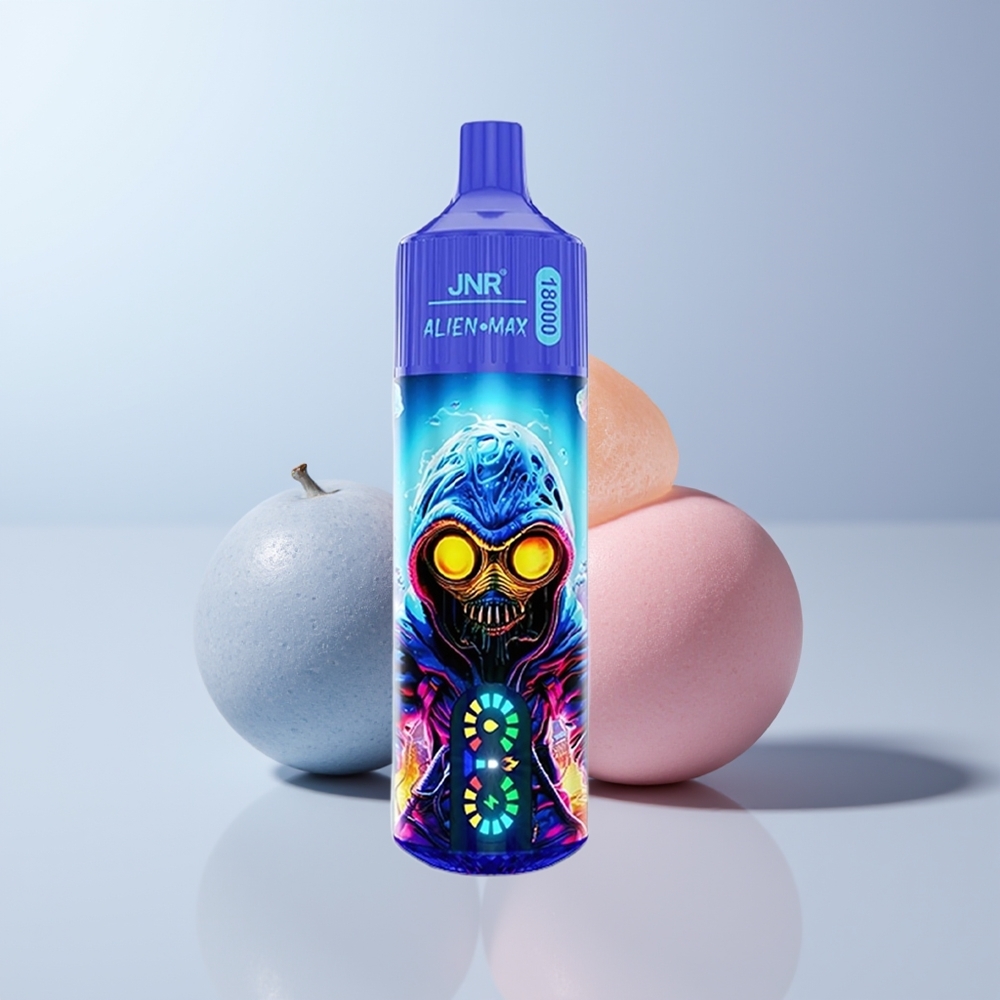 JNR Alien Max 18000 Puffs Blauwe Bes Bubblegum Dual Mesh & Type-C