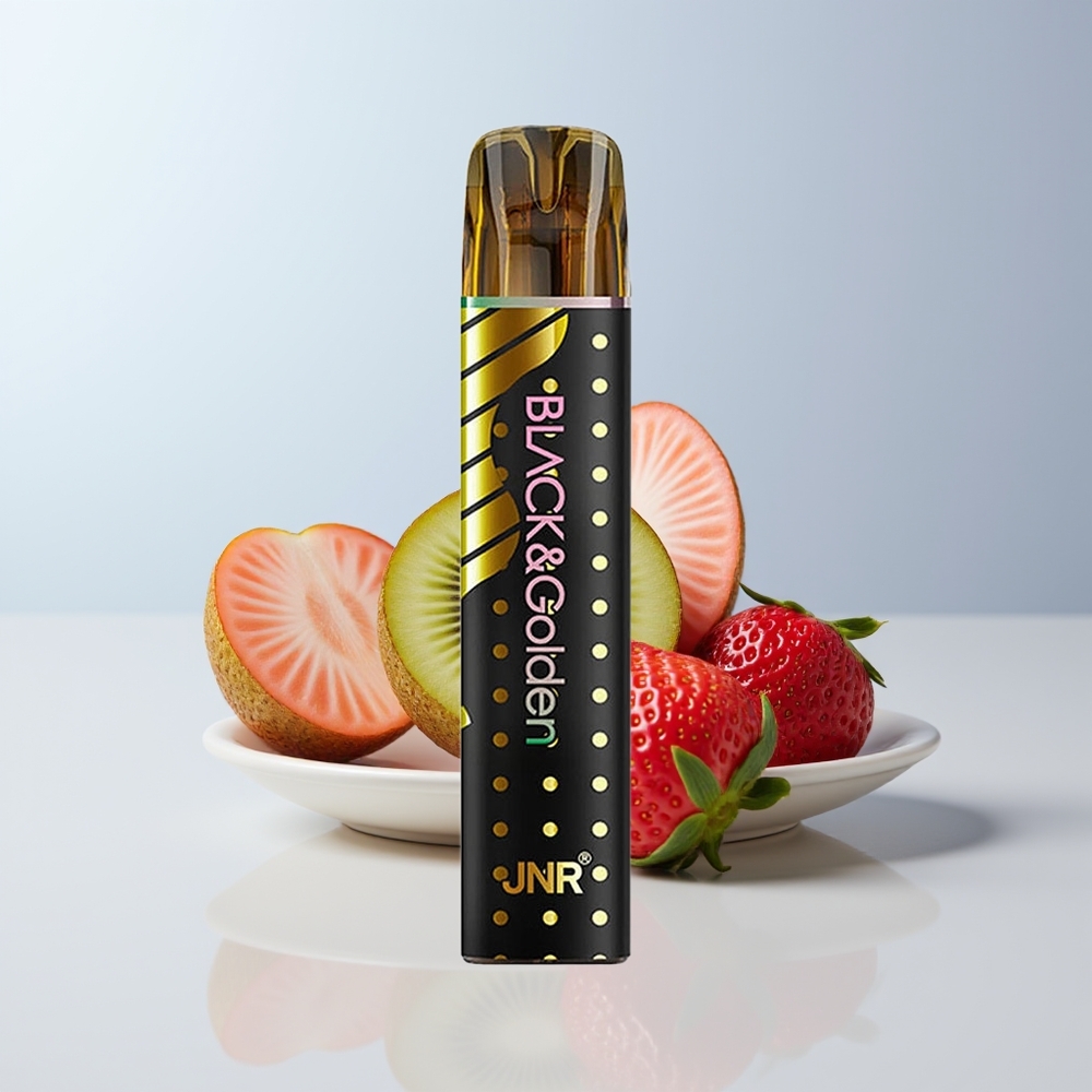 JNR Black&Golden 600+200 Puffs Aardbei Kiwi 550mAh 2ml