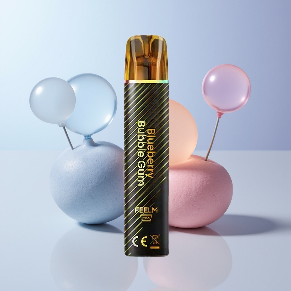 JNR Black&Golden 600+200 Puffs Blauwe Bes Bubble Gum 550mAh 2ml