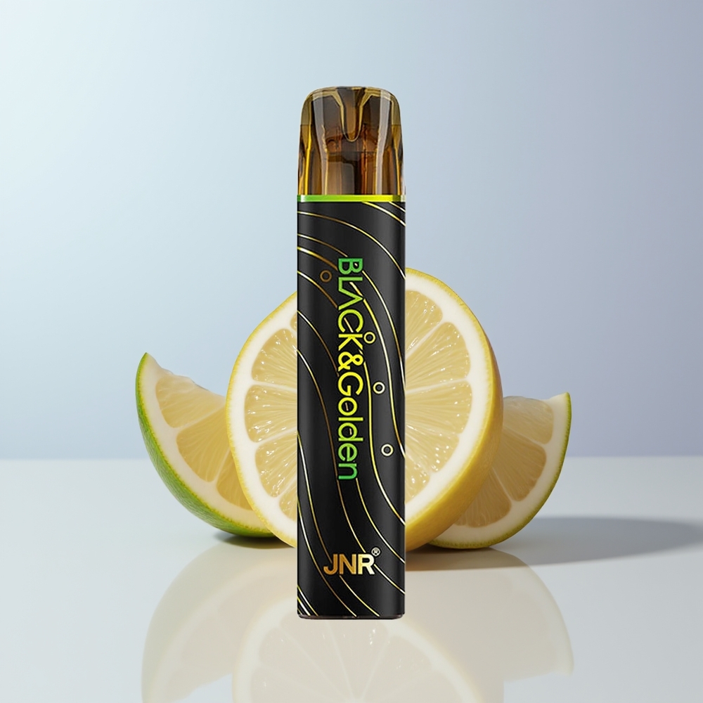 JNR Black&Golden 600+200 Puffs Citroen & Limoen 550mAh 2ml Wegwerp Vape