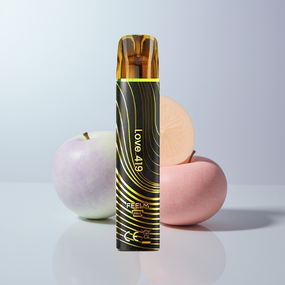 JNR Black&Golden 600+200 Puffs Liefde 419 550mAh 2ml Wegwerp Vape