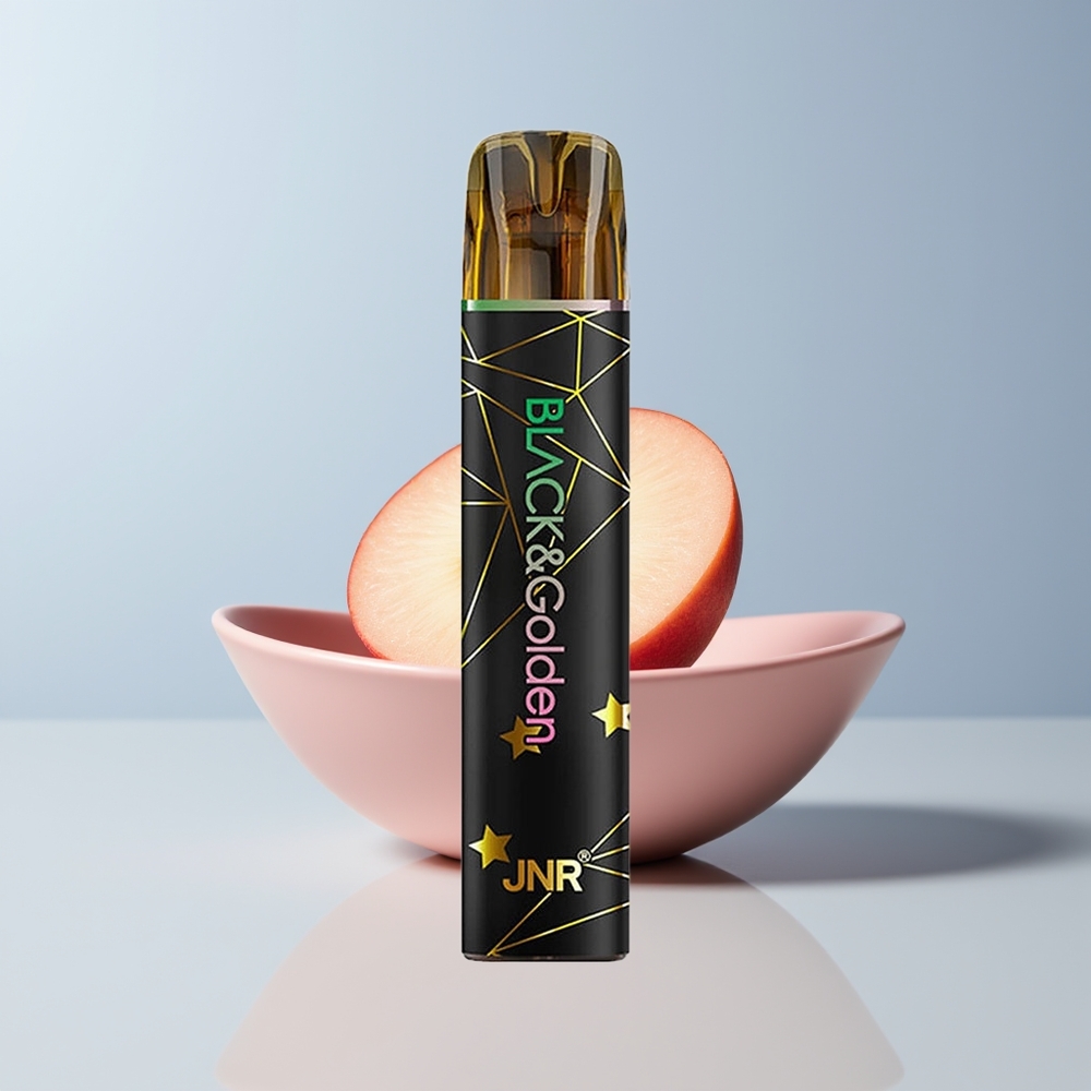 JNR Black&Golden 600+200 Puffs Perzik 550mAh 2ml Wegwerp Vape