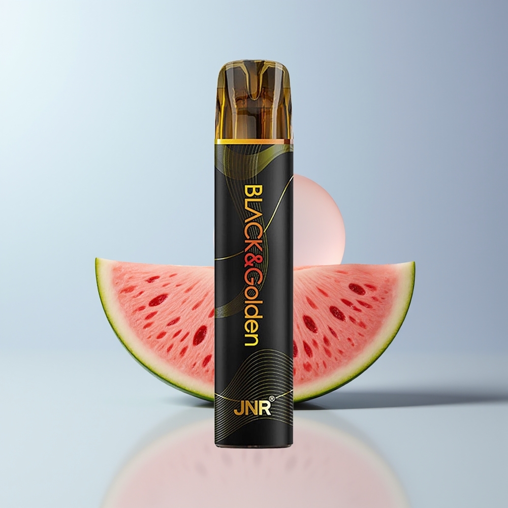 JNR Black&Golden 600+200 Puffs Watermeloen Bubble Gum 550mAh 2ml