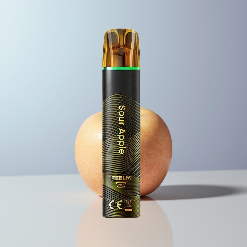 JNR Black&Golden 600+200 Puffs Zure Appel 550mAh 2ml Wegwerp Vape