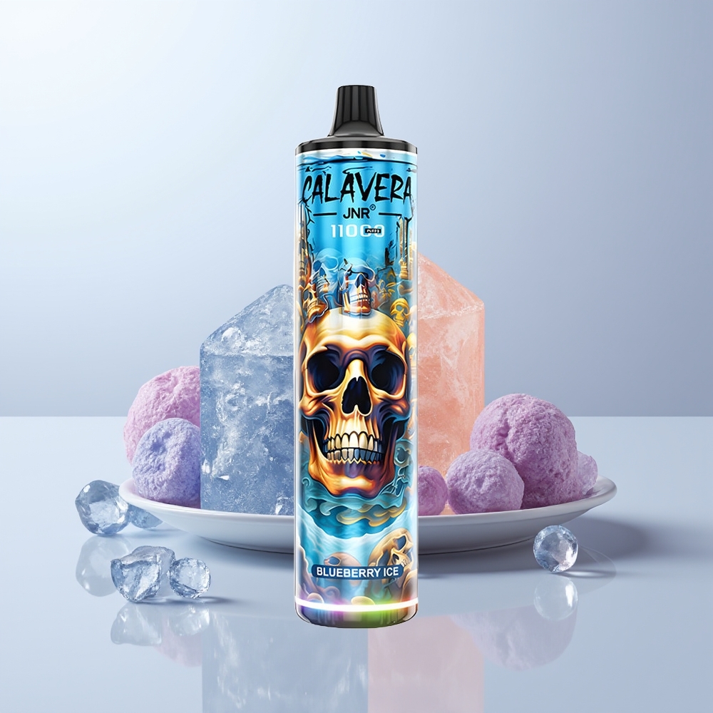 JNR Calavera 11000 Puffs Blauwe Bes IJs Type-C 850 mAh