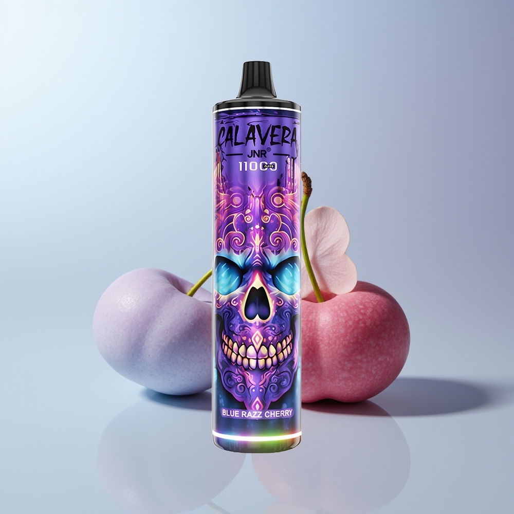 JNR Calavera 11000 Puffs Blauwe Framboos Kers Type-C 850mAh