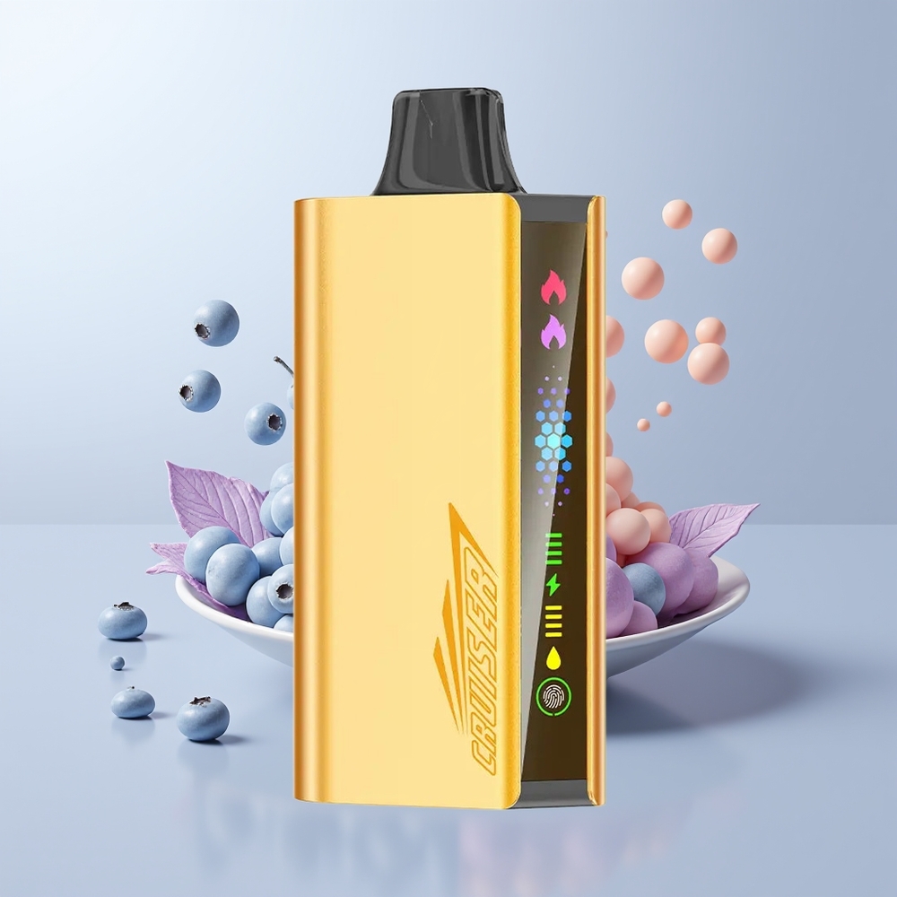 JNR Cruiser 12000 Puffs Blauwe Bes Explosie Dual Mesh en Full-Metaal