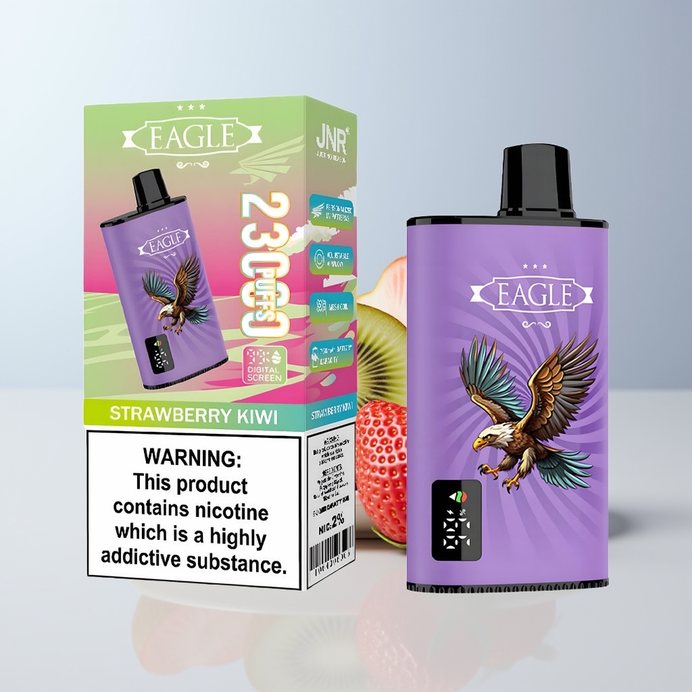 JNR EAGLE Smart 23000 Puffs Aardbei Kiwi Digitale Scherm 1.0ohm Mesh Coil