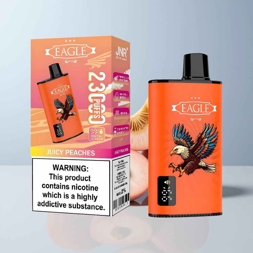 JNR EAGLE Smart 23000 Puffs Sappige Perziken met Aanpasbare Luchtstroom en Mesh Coil