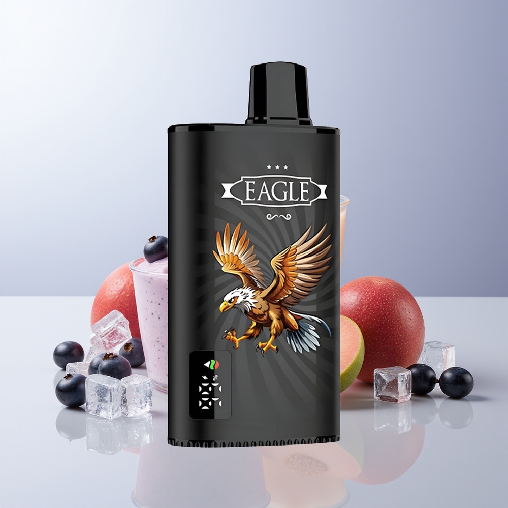 JNR EAGLE Smart 23000 Puffs Zwarte Bes Mango IJs Type-C Oplaadpoort 25ml Vloeistofcapaciteit