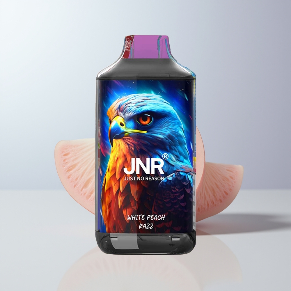 JNR Falcon 16000 Puffs Witte Perzik Razz 850 mAh Dual Mesh