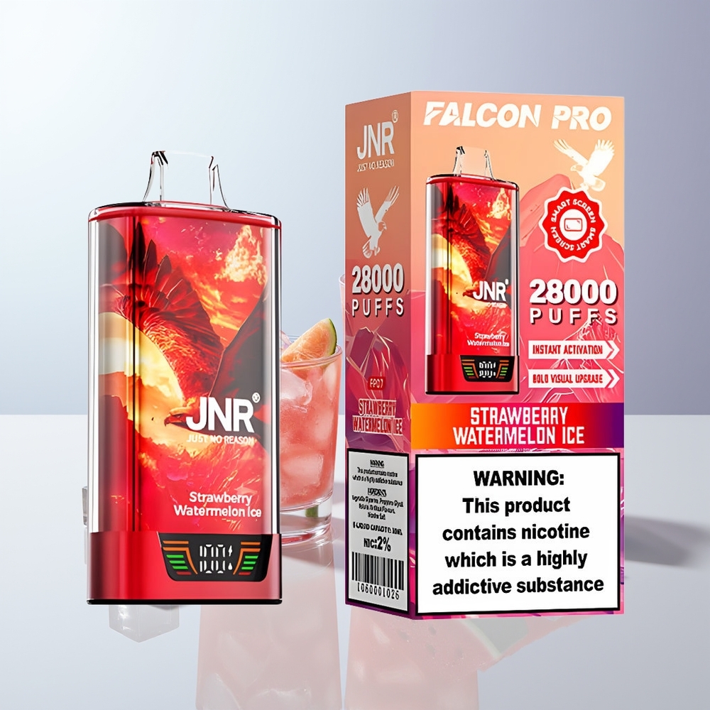 JNR Falcon Pro 28000 Puffs Aardbei Watermeloen IJs 30ml 950mAh