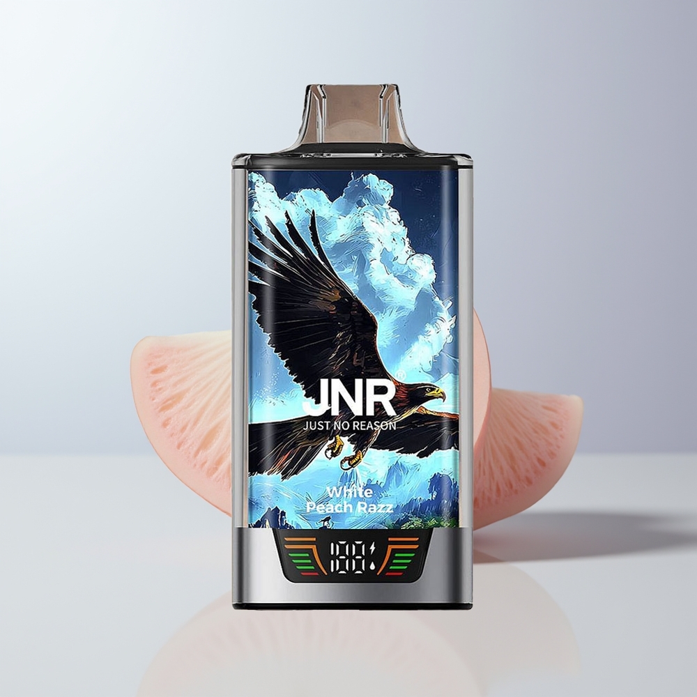 JNR Falcon Pro 28000 Puffs Witte Perzik Razz Dual Mesh 30ml