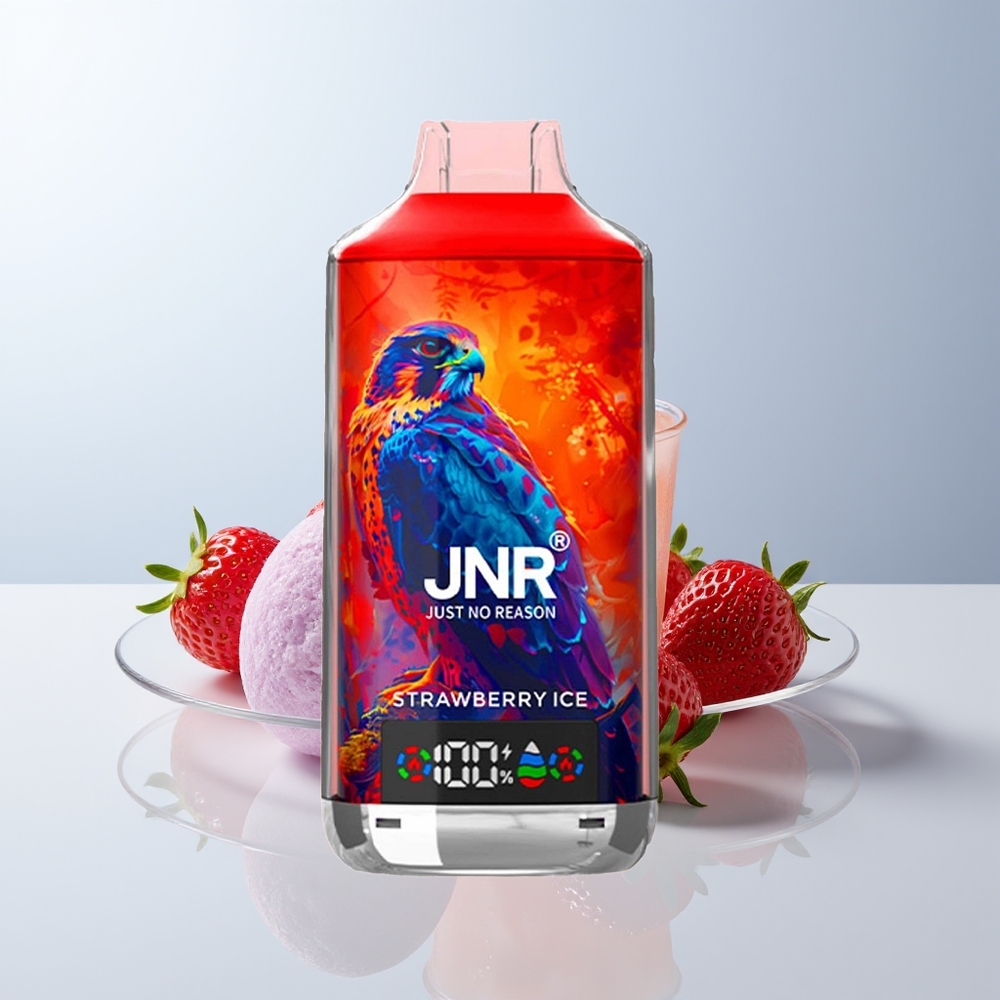 JNR Falcon X 18000 Puffs Aardbei IJs Dual Mesh & Dual Core 24ml 750mAh