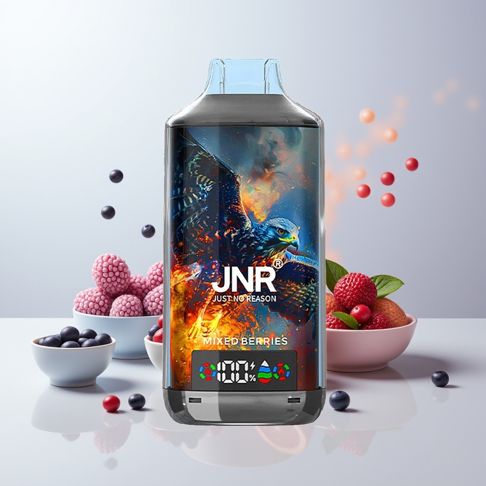 JNR Falcon X 18000 Puffs Gemengde Bessen Dual Mesh & Type-C
