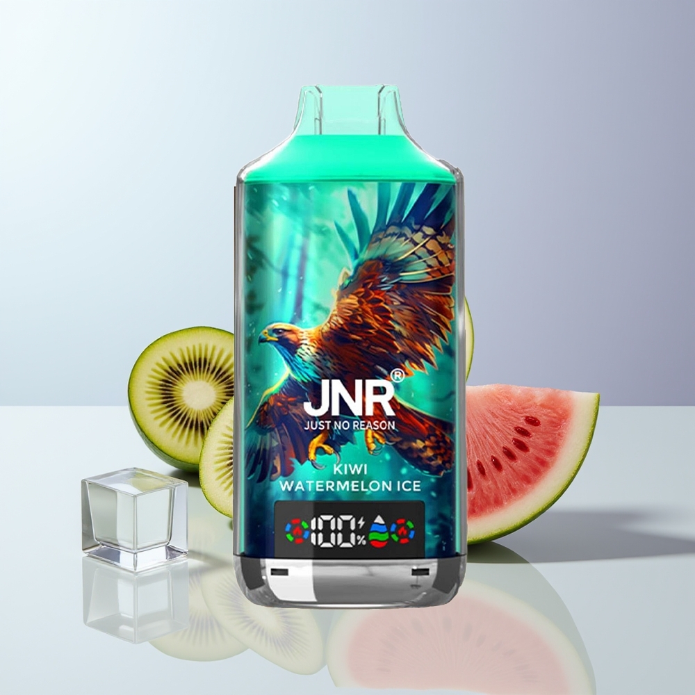 JNR Falcon X 18000 Puffs Kiwi Watermeloen IJs 750mAh Dual Mesh Coil