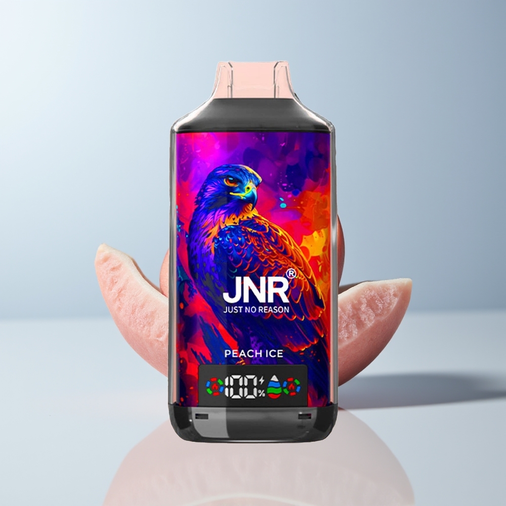 JNR Falcon X 18000 Puffs Perzik IJs 750mAh Dual Mesh Coil