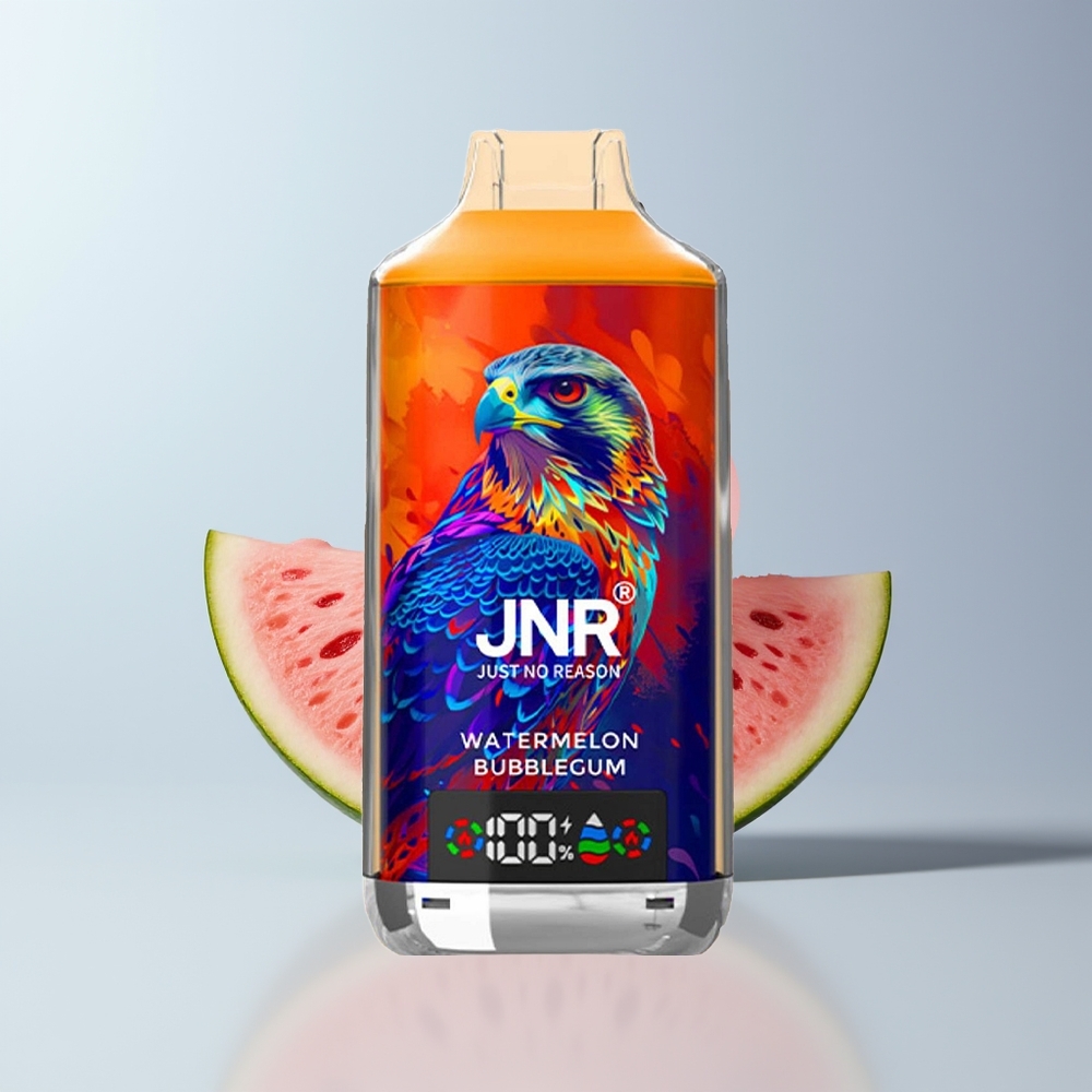 JNR Falcon X 18000 Puffs Watermeloen Bubblegum 750mAh 24ml Dubbel Mesh Coil