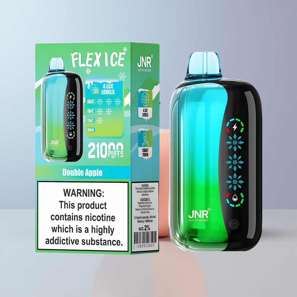 JNR Flex Ice 21000 Puffs Dubbel Appel Aanpasbare IJs & Aanpasbare Luchtstroom