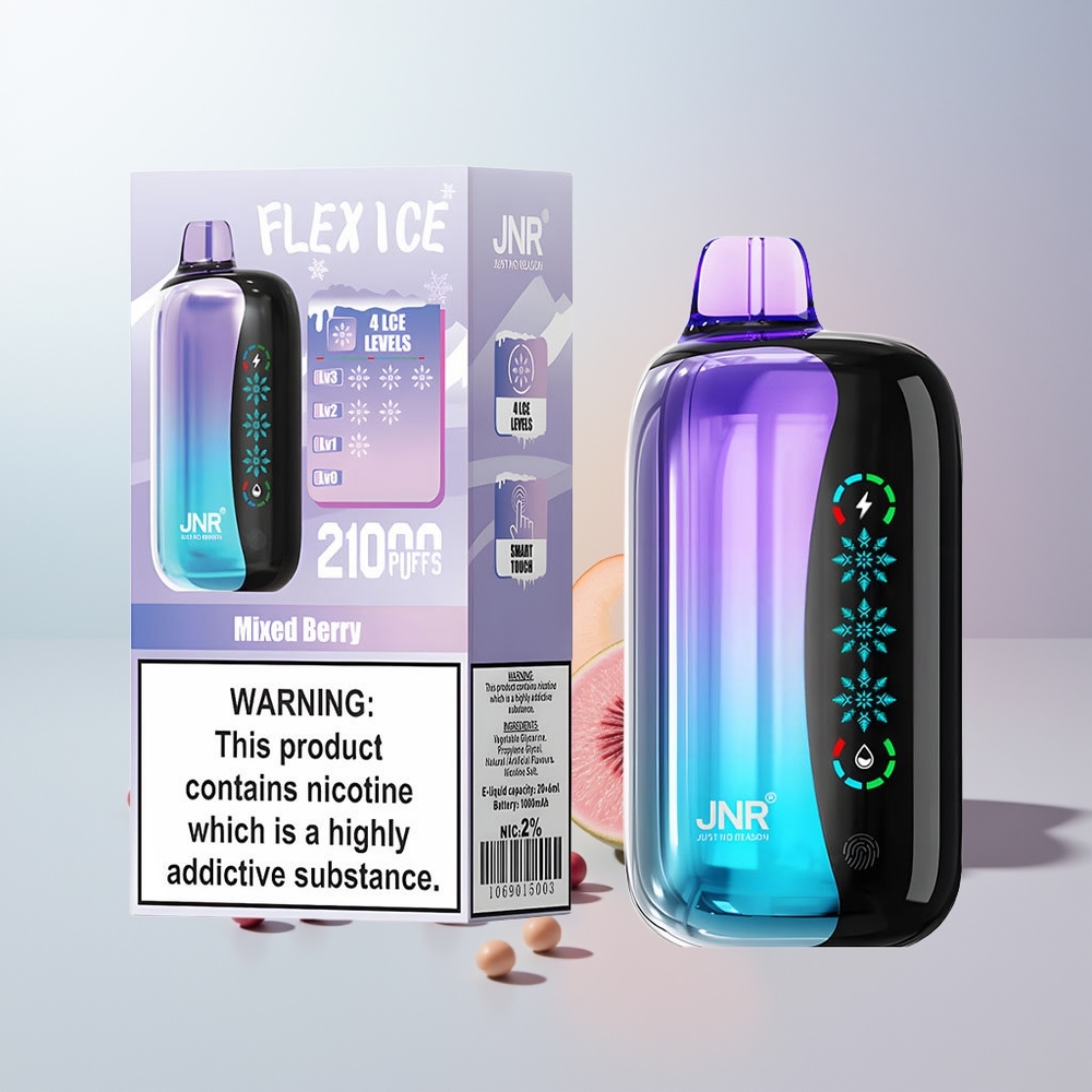 JNR Flex Ice 21000 Puffs Gemengde Bes IJs Aanpasbaar Type-C Opladen