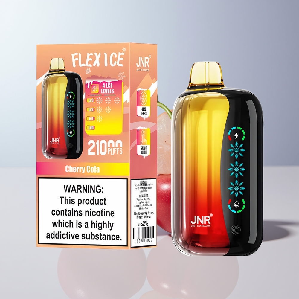 JNR Flex Ice 21000 Puffs Kers Cola Aanpasbare IJs & Dual Mesh