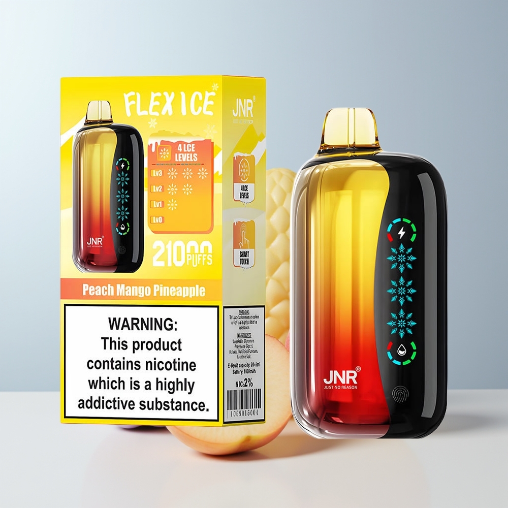 JNR Flex Ice 21000 Puffs Perzik Mango Ananas Aanpasbare Luchtstroom Dual Mesh