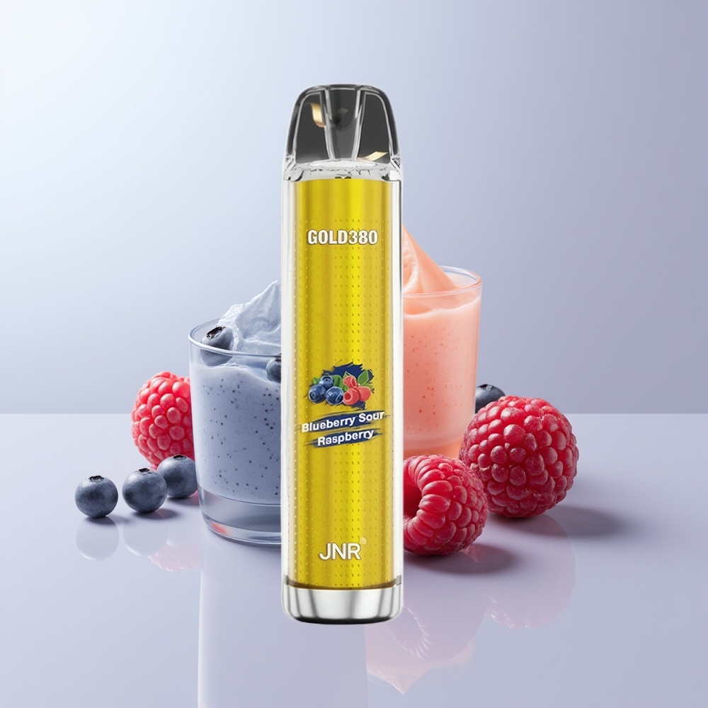 JNR Glod380 6000 Puffs Blauwebes Zure Framboos 1500mAh 1.0ohm Mesh