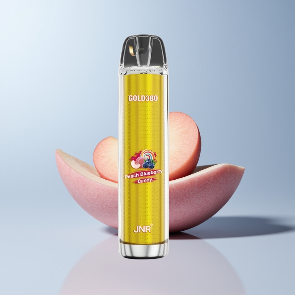 JNR Glod380 6000 Puffs Perzik Blauwe Bes 1500mAh Mesh Coil