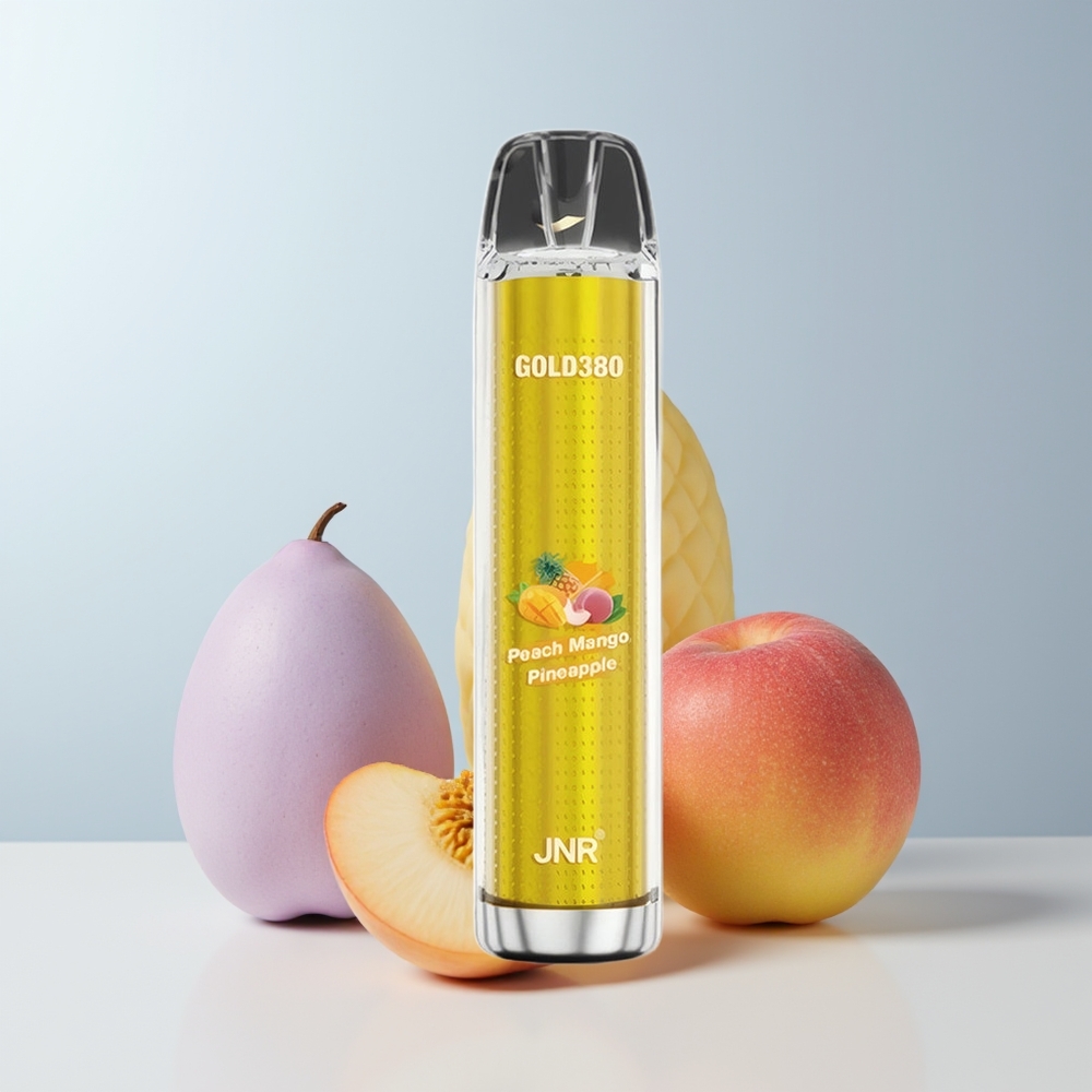 JNR Glod380 6000 Puffs Perzik Mango Ananas 1500mAh Mesh Coil