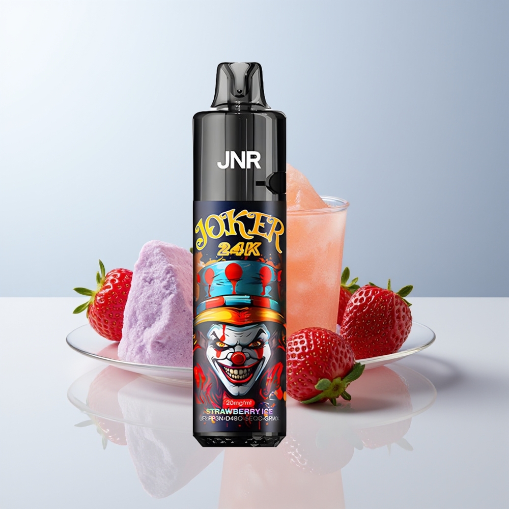 JNR Joker 24K Puffs Aardbei IJs Zichtbare Vloeistofniveaus Type-C Opladen