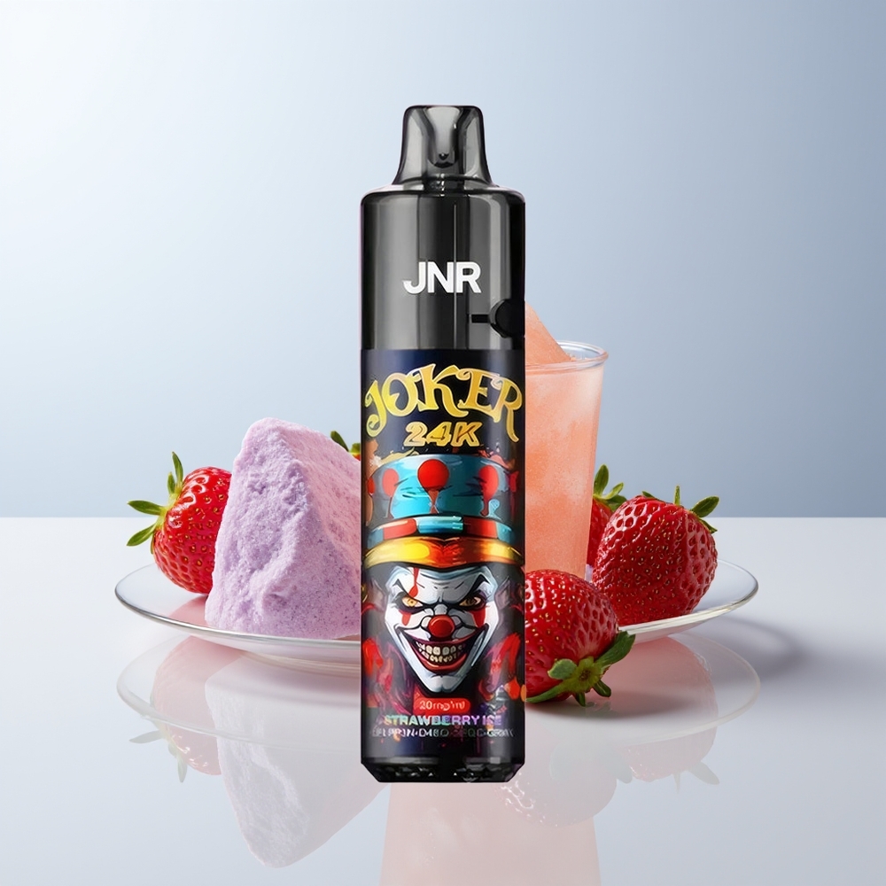 JNR Joker 24K Puffs Aardbei IJs Zichtbare Vloeistofniveaus Type-C Opladen