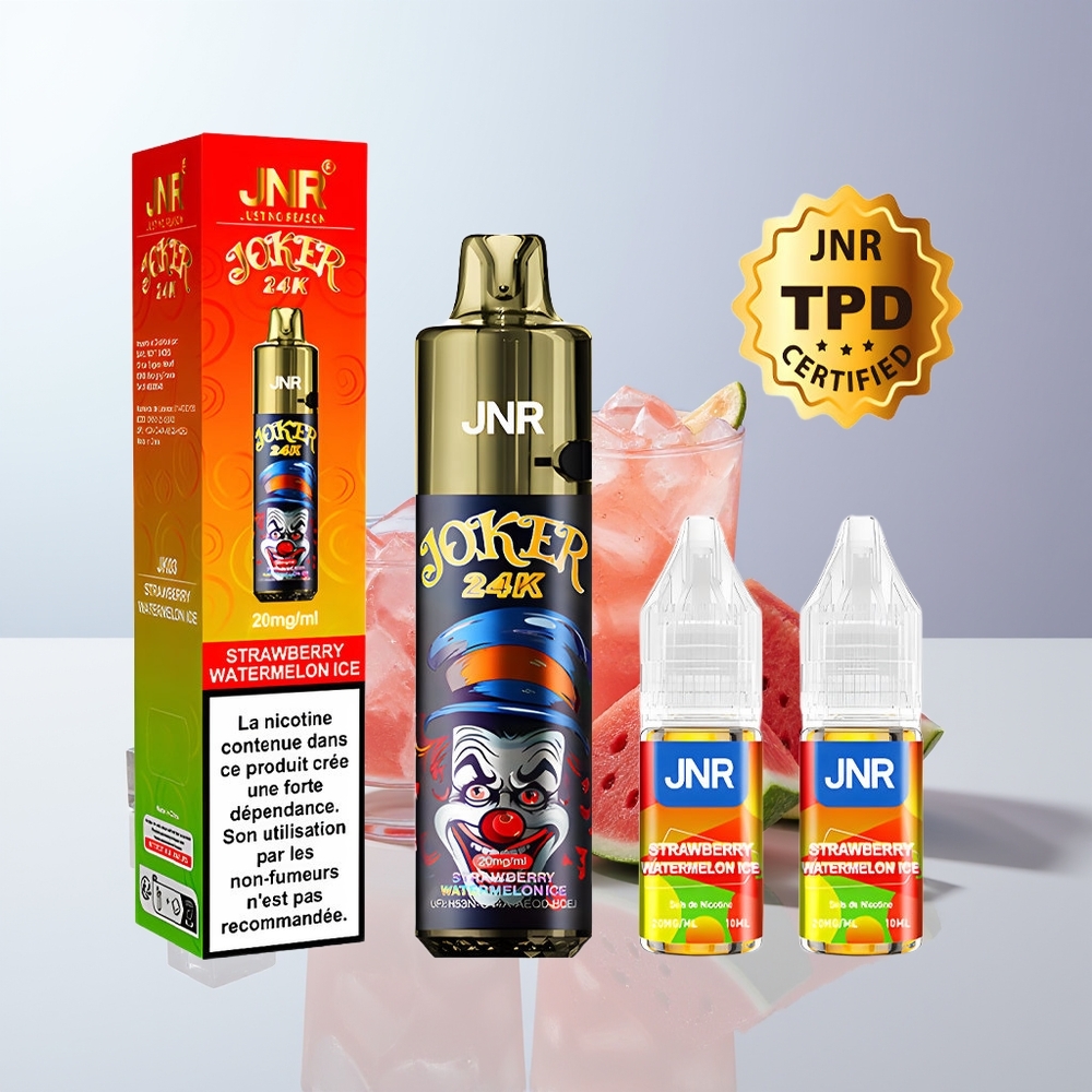 JNR Joker 24K Puffs Aardbei Watermeloen IJs Type-C Oplaadbaar 2% Nicotine