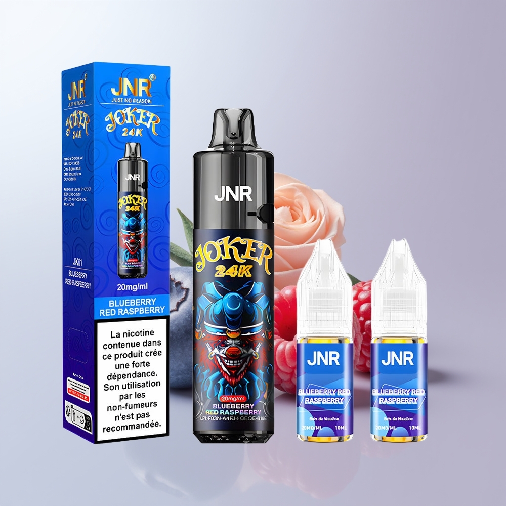 JNR Joker 24K Puffs Blauwe Bes Rode Framboos 2% Nicotine 800mAh