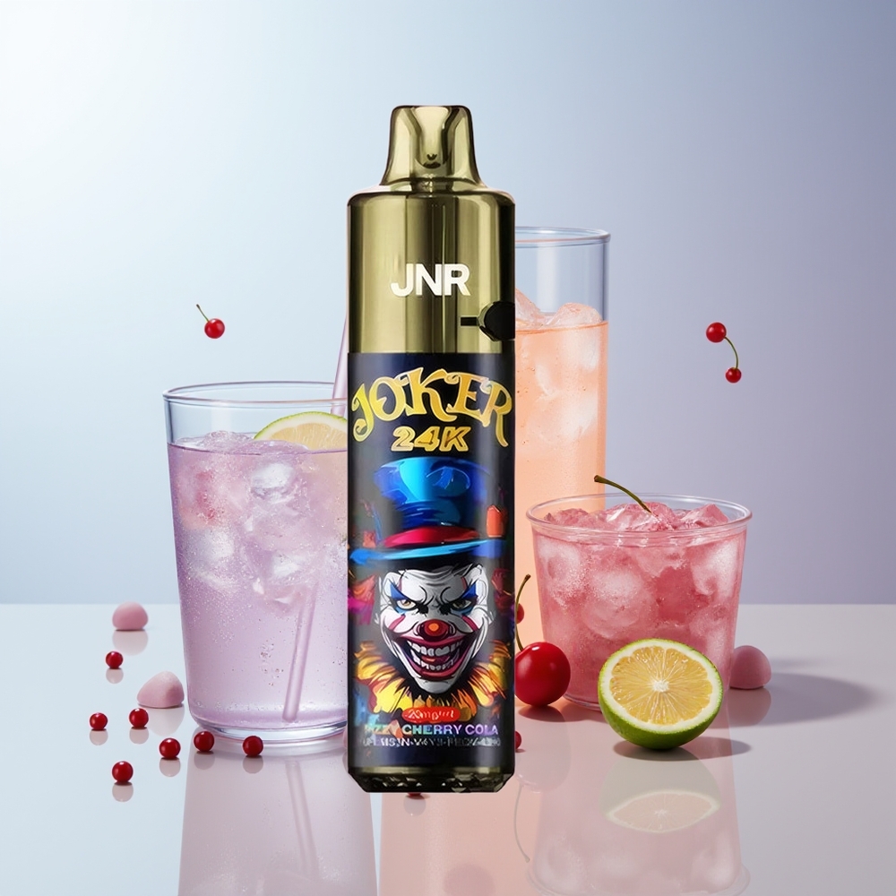 JNR Joker 24K Puffs Frisse Kers Cola Zichtbare Vloeistofniveaus 2% Nicotine