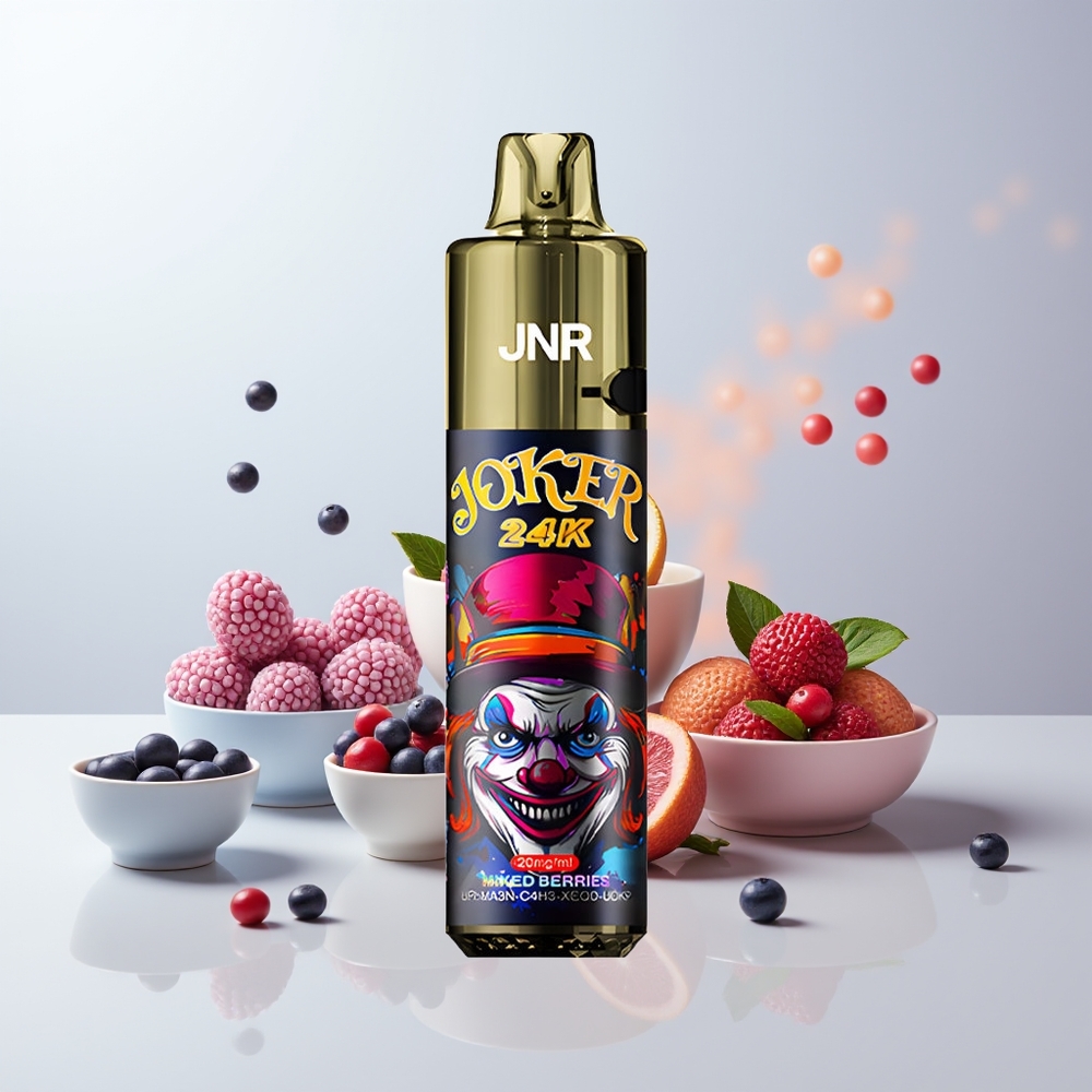 JNR Joker 24K Puffs Gemengde Bessen Zichtbare Vloeistofniveaus Type-C Opladen